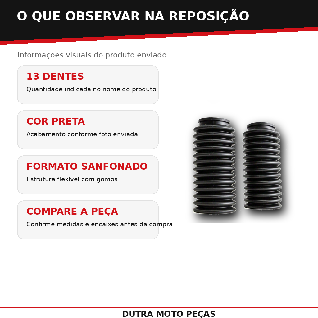 Sanfona de Bengala 13 Dentes Proteção da Suspensão CIRCUIT EQUIPMENT