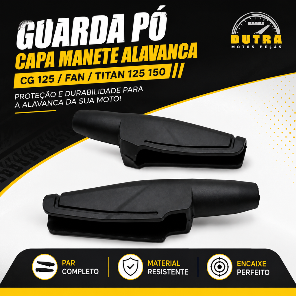 Par Capa Manete Guarda Pó Freio Embreagem Honda CG Titan Fan 125 150 Maxx