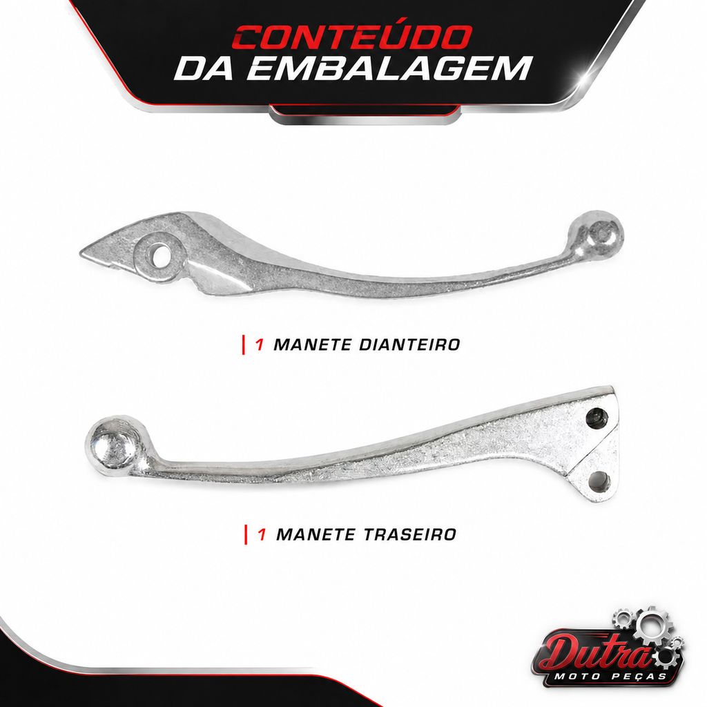 Manete Freio Honda Elite 125 Dianteiro Traseiro Direito Esquerdo 2019 a 2024
