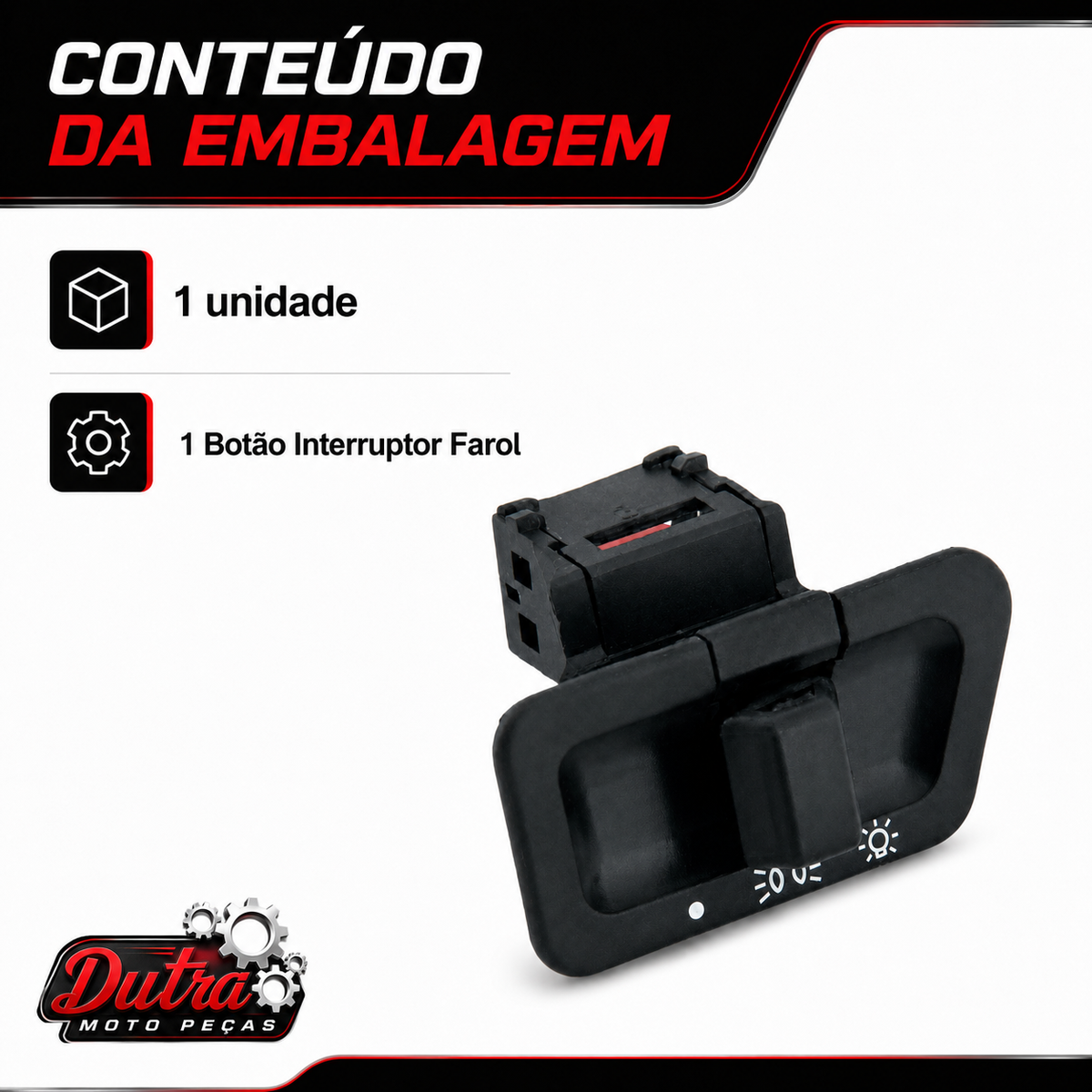 Botão Interruptor Farol Alto Baixo Suzuki Burgman 125 125i Reposição