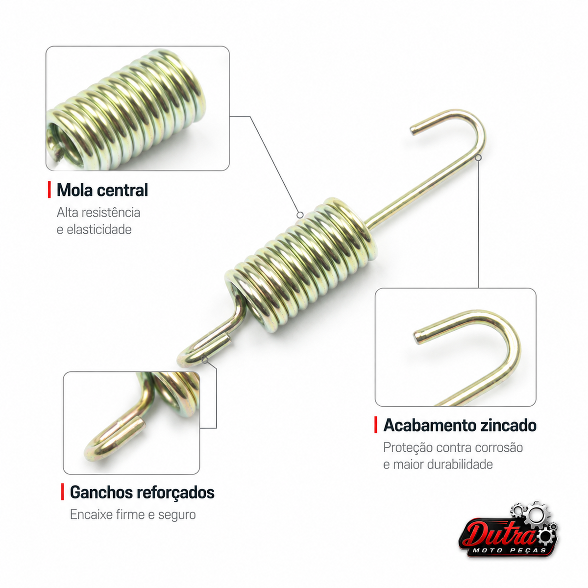 Mola Pedal Freio Traseiro Honda CG Titan Fan 125 150 Mix Flex Retorno
