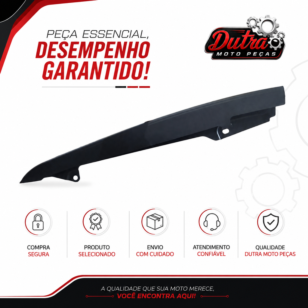Protetor Capa Corrente Honda Biz 100 125 1998 a 2017 Porta Corrente