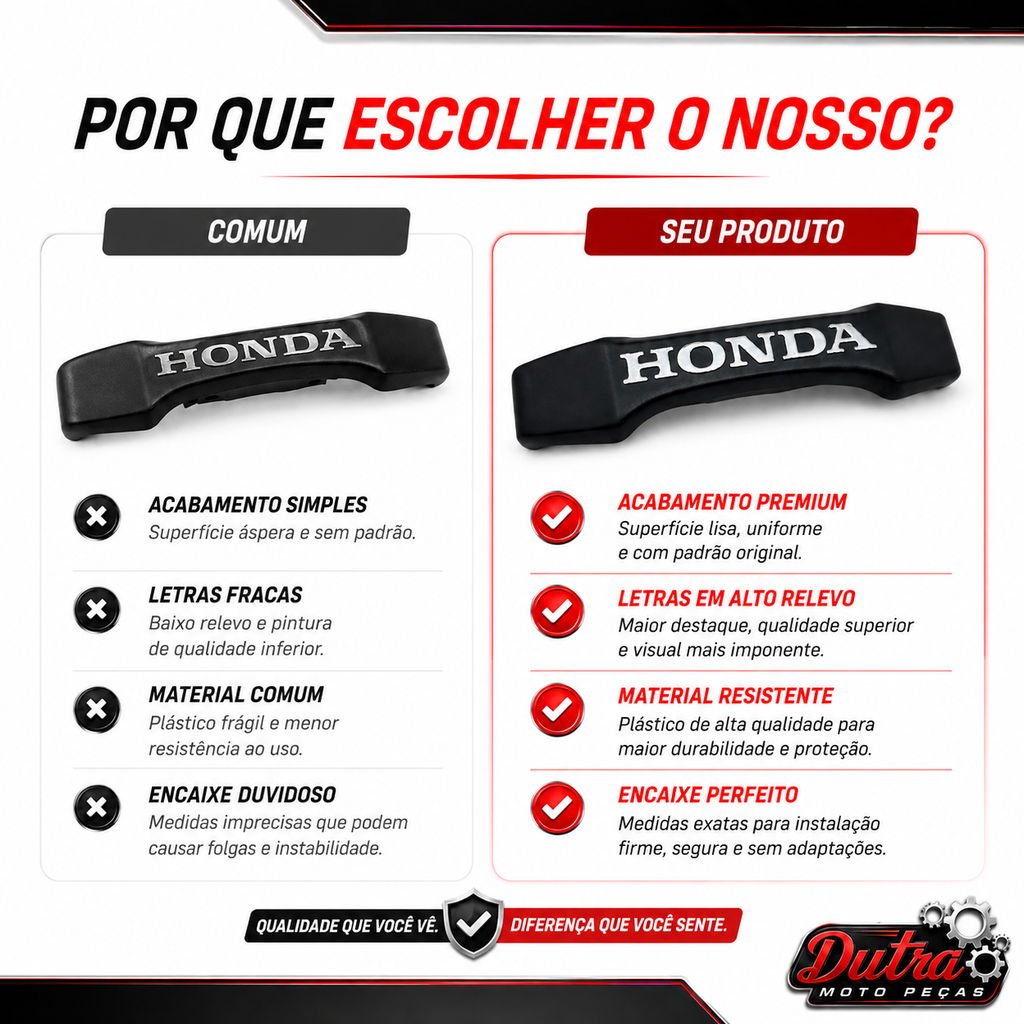Emblema Frontal Logo Honda CG Titan 150 2004 a 2008 Fan 150 2009 a 2013