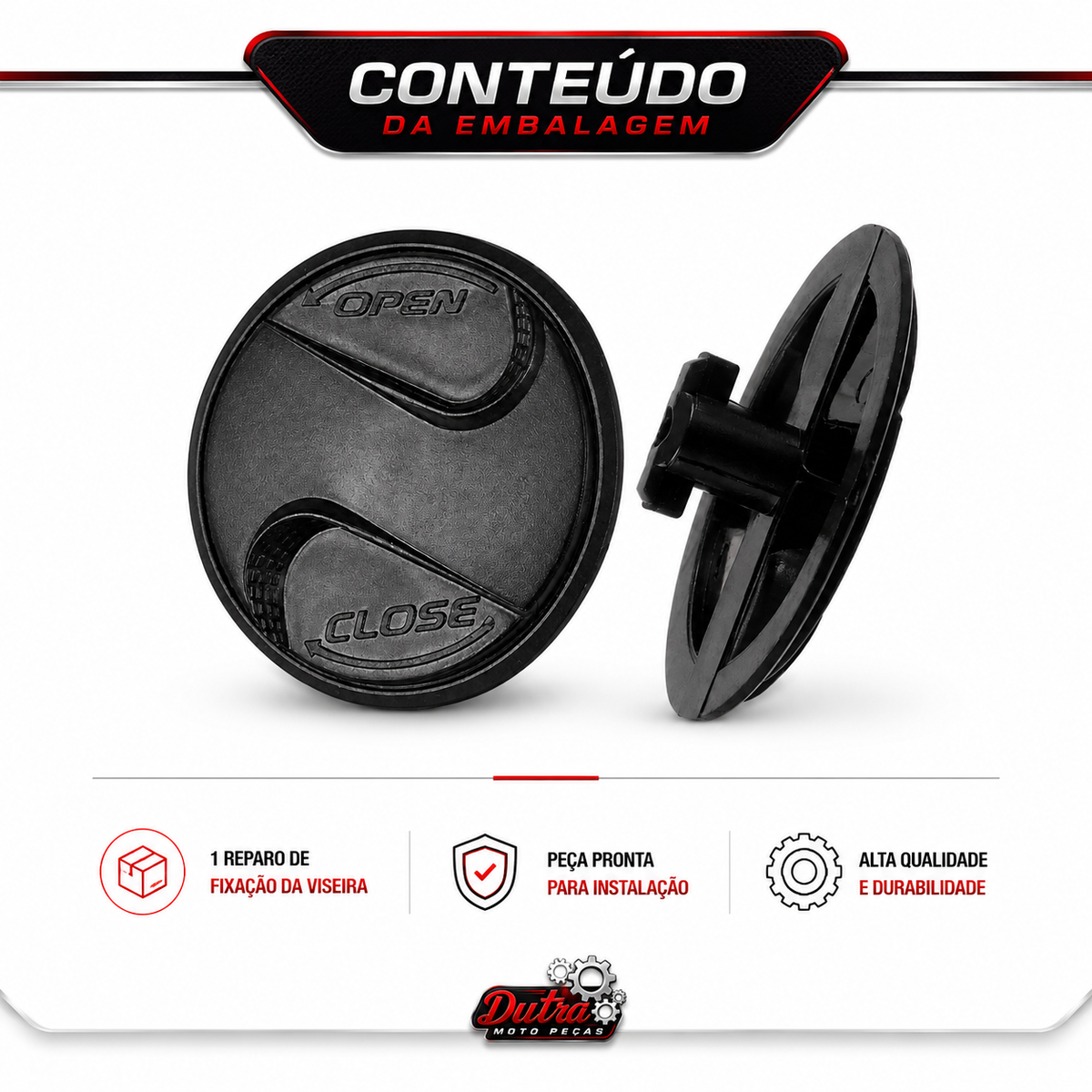 Par Botões Reparo Fixador Viseira Capacete Pro Tork New Liberty 4 R8 788 Evolution