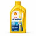 Óleo Moto Shell Advance AX5 4T 20W50 Mineral Premium 1L API SL JASO MA