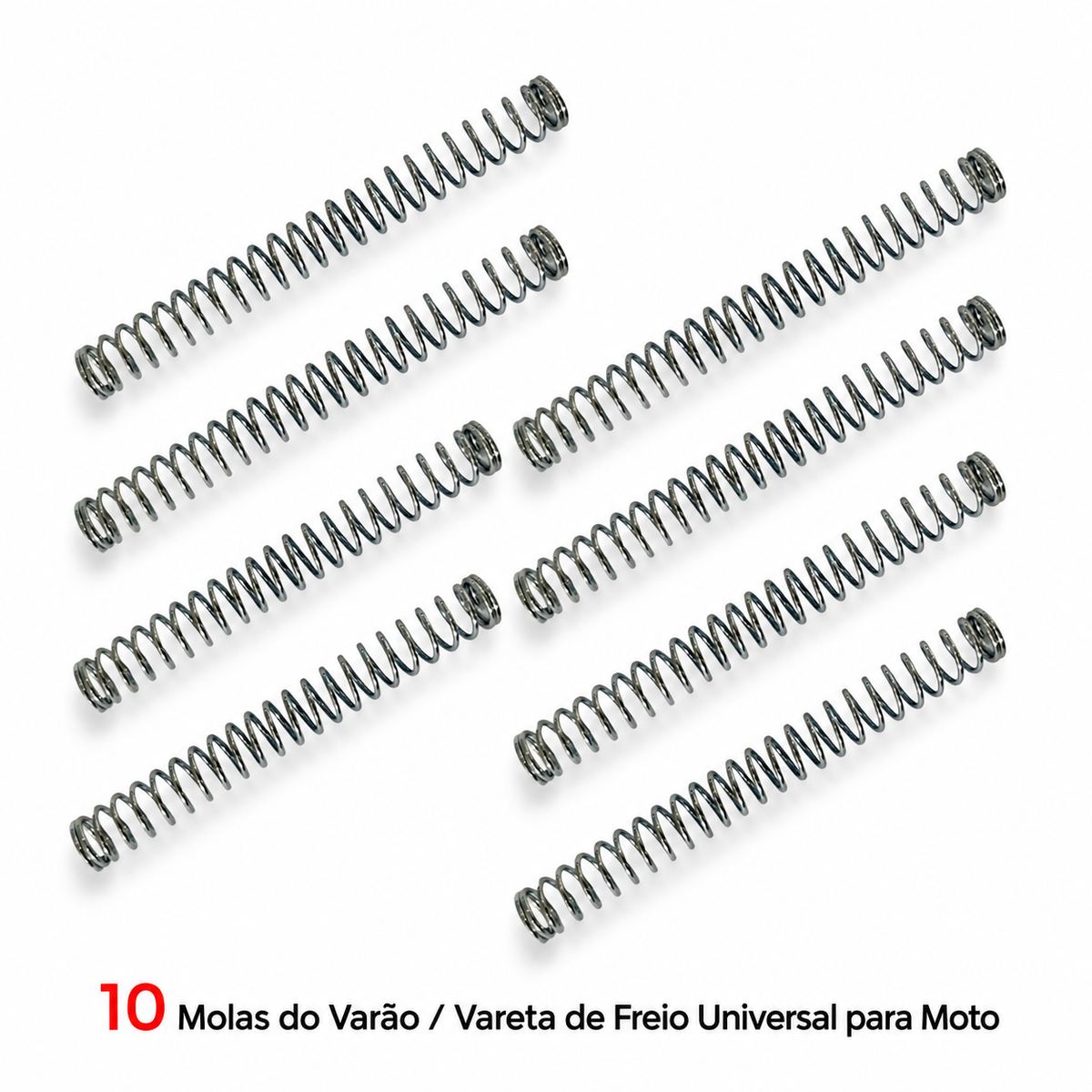 Kit 10 Molas Varão Vareta De Freio Universal Para Moto Modelo Original