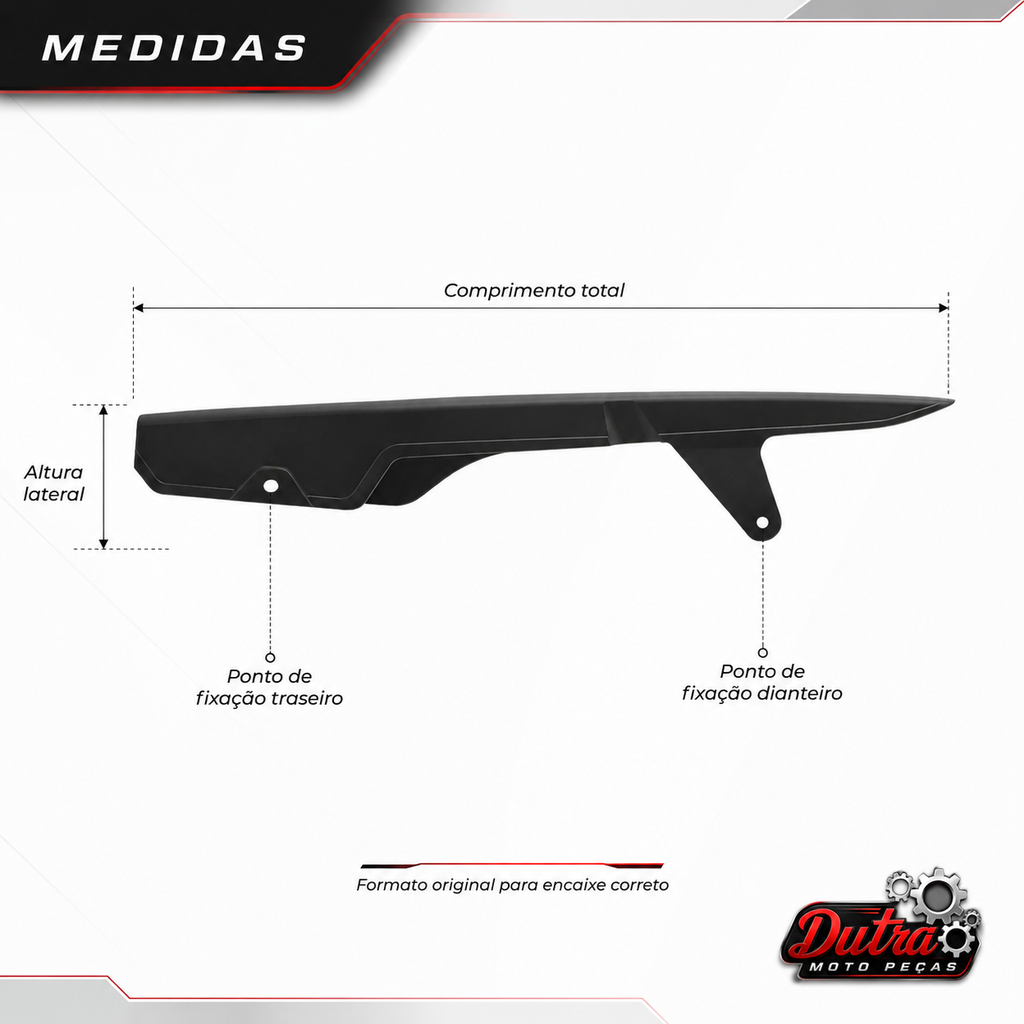 Protetor Capa Porta Corrente Transmissão Honda CG Titan Fan Start 125 150 160