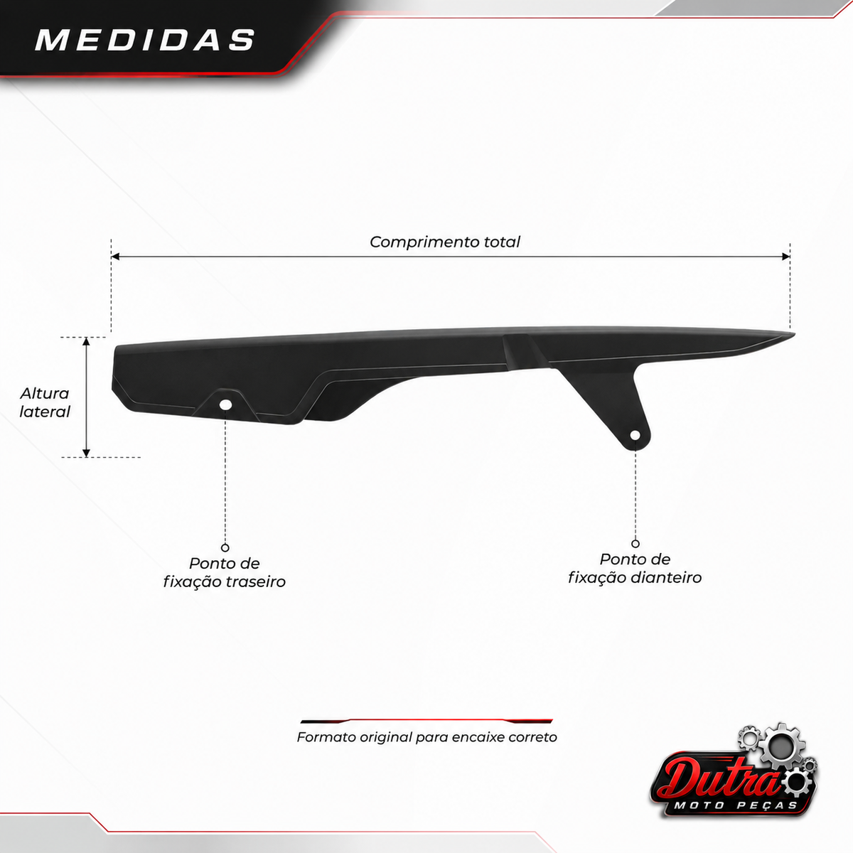 Protetor Capa Porta Corrente Transmissão Honda CG Titan Fan Start 125 150 160