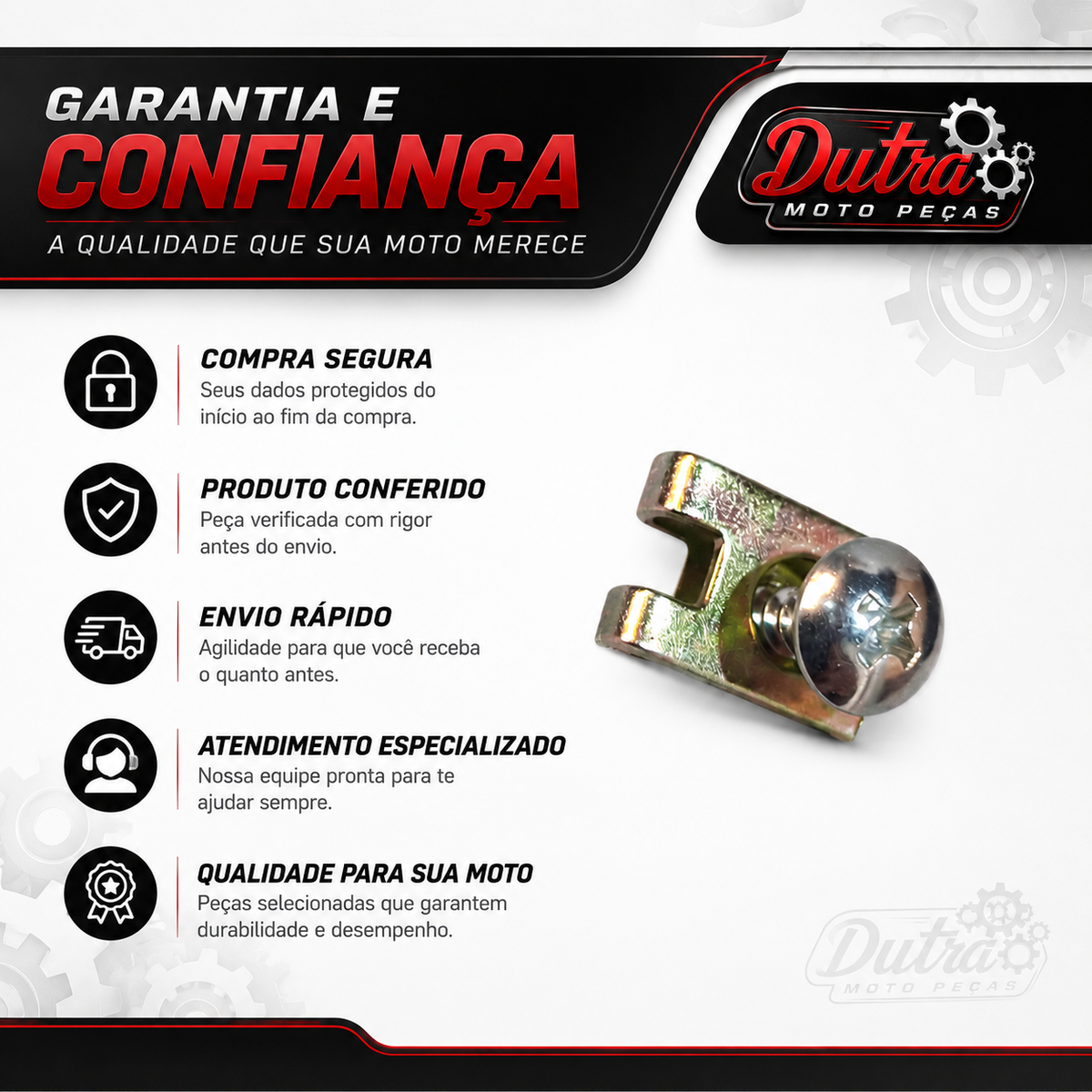10x Parafuso + Presilhas Carenagem Honda Titan 150 09/15.