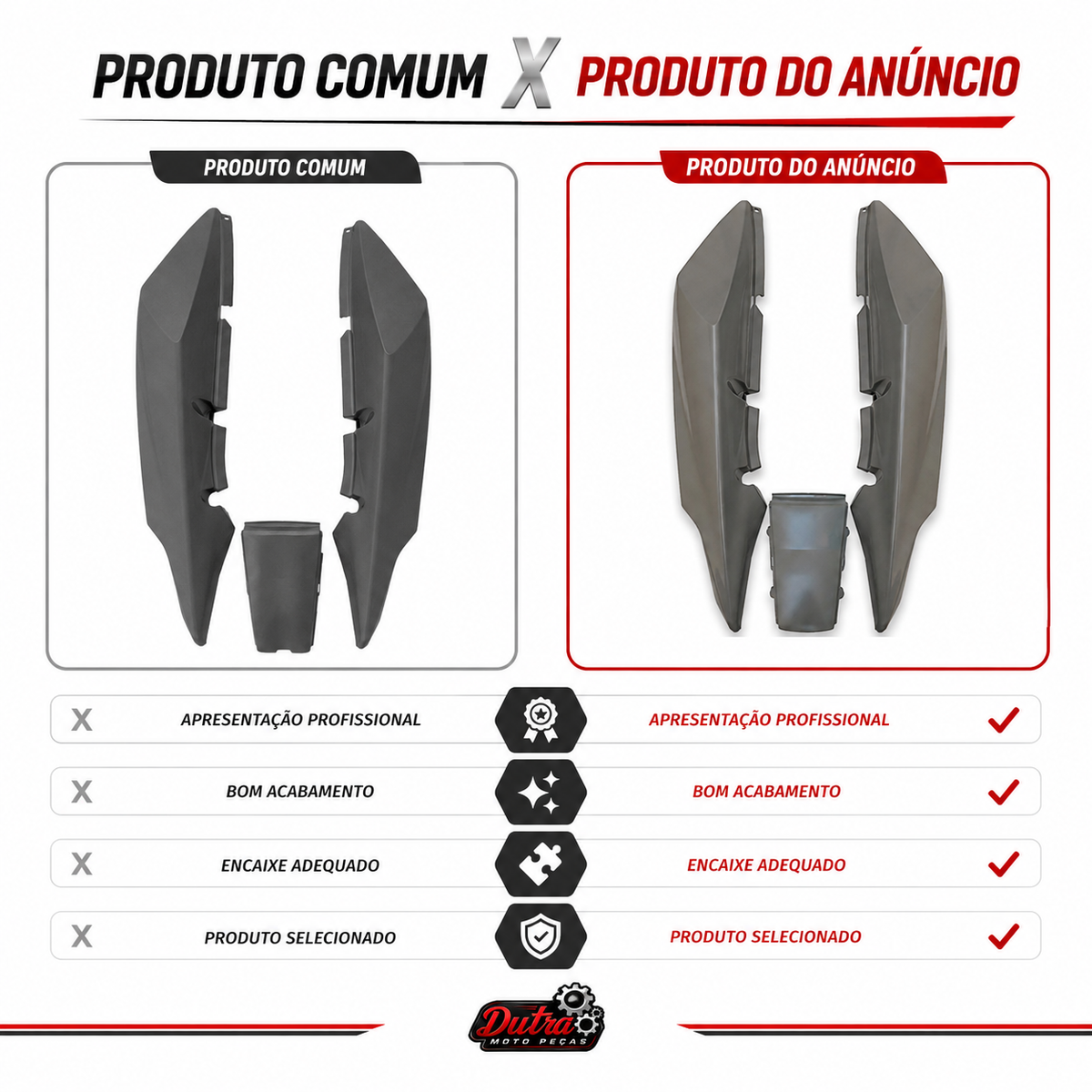 Rabeta Traseira Completa Honda CBX 250 Twister 2001 a 2008 Carenagem Sem Pintura