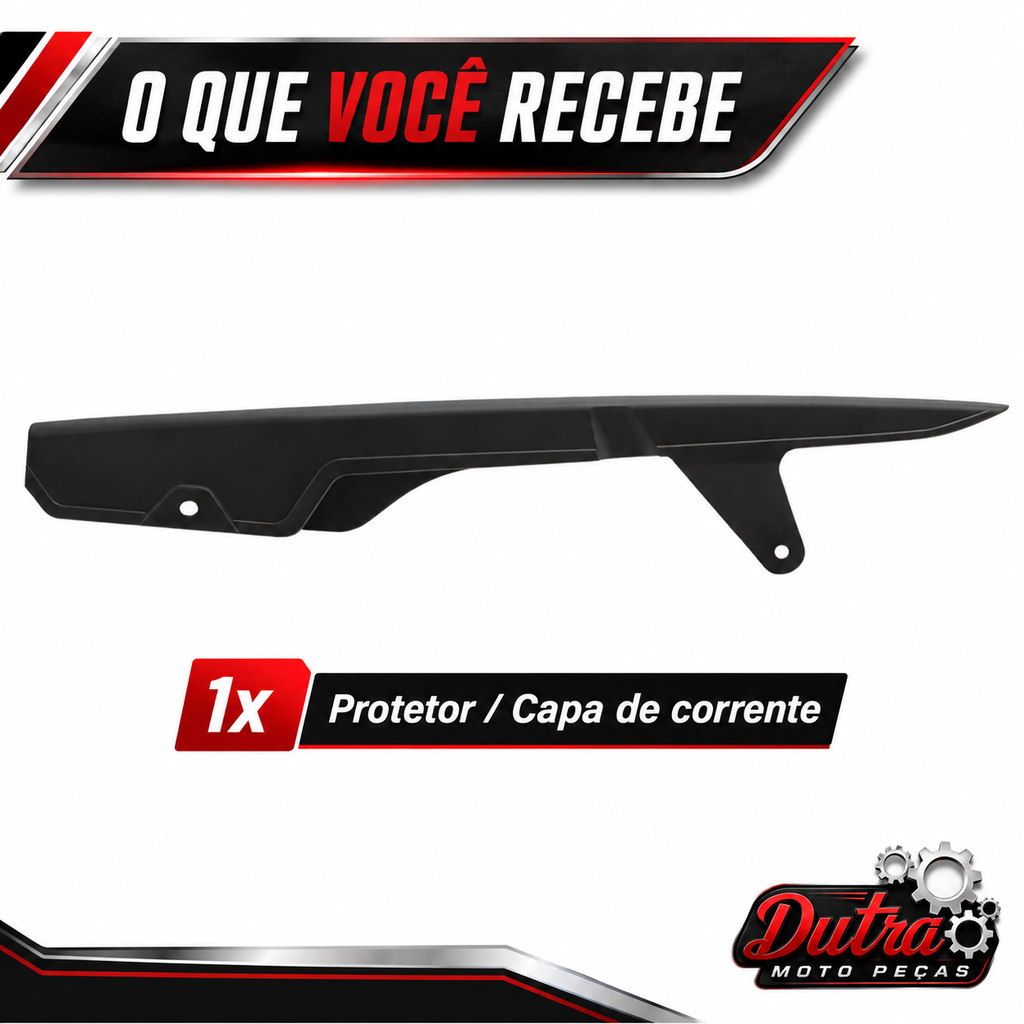 Protetor Capa Porta Corrente Transmissão Honda CG Titan Fan Start 125 150 160