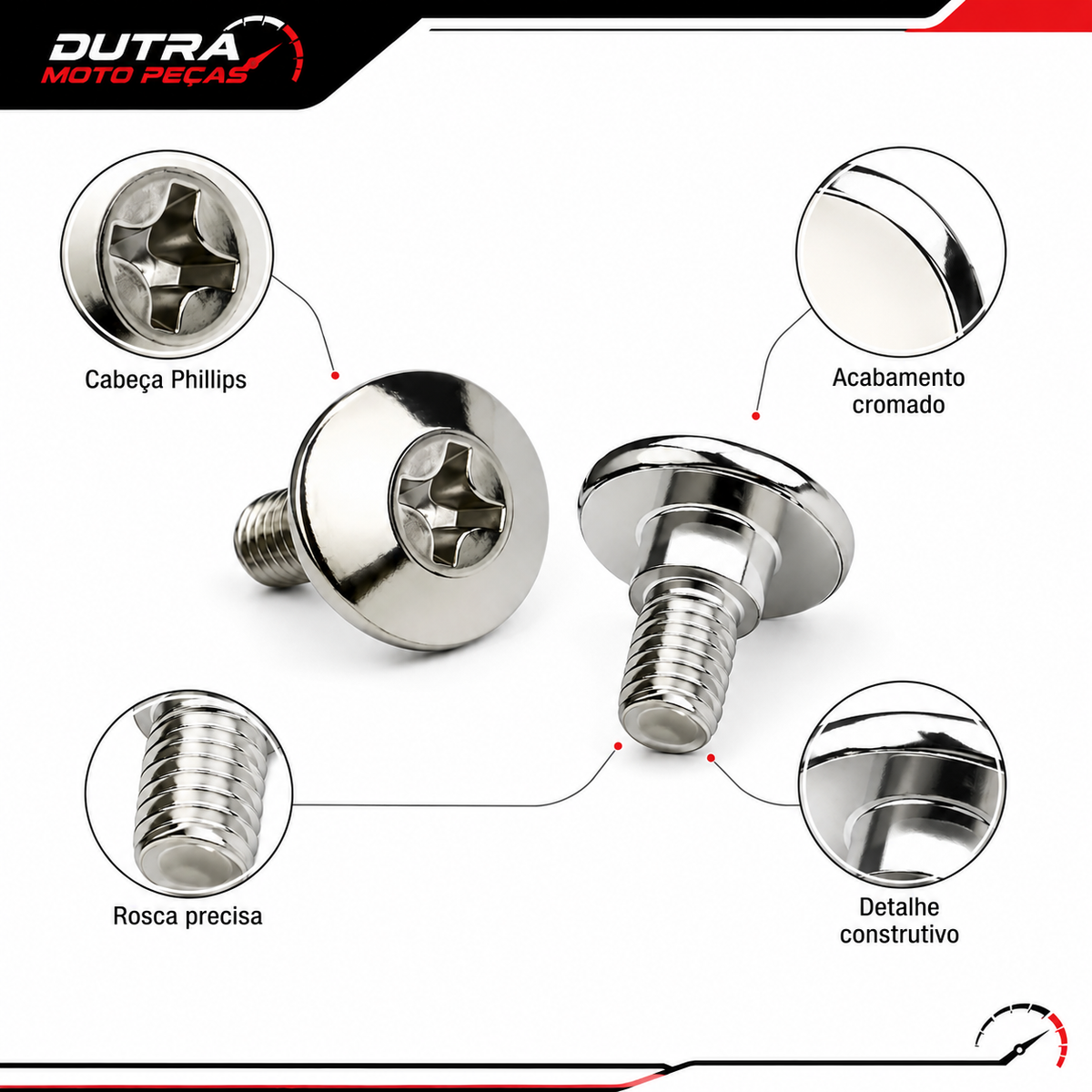 Kit 2 Parafusos Tampa Lateral Honda CG 125 Titan Fan 125 CG 150 Titan Twister