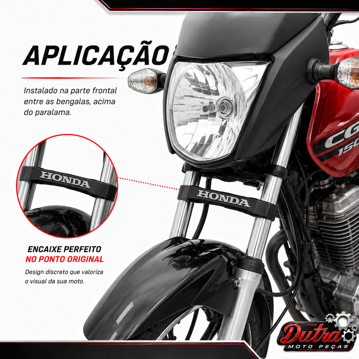 Emblema Frontal Logo Honda CG Titan 150 2004 a 2008 Fan 150 2009 a 2013