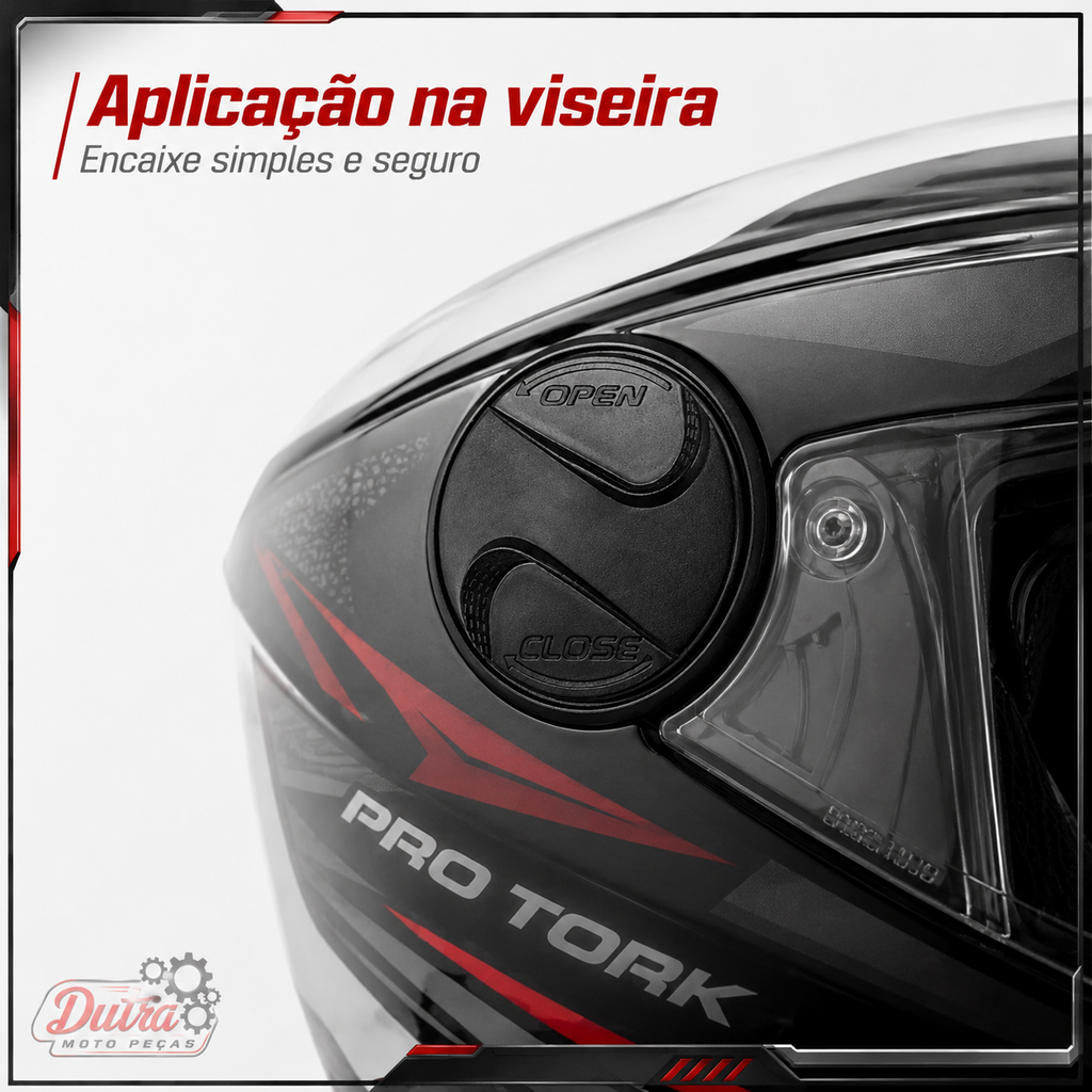 Par Botões Reparo Fixador Viseira Capacete Pro Tork New Liberty 4 R8 788 Evolution