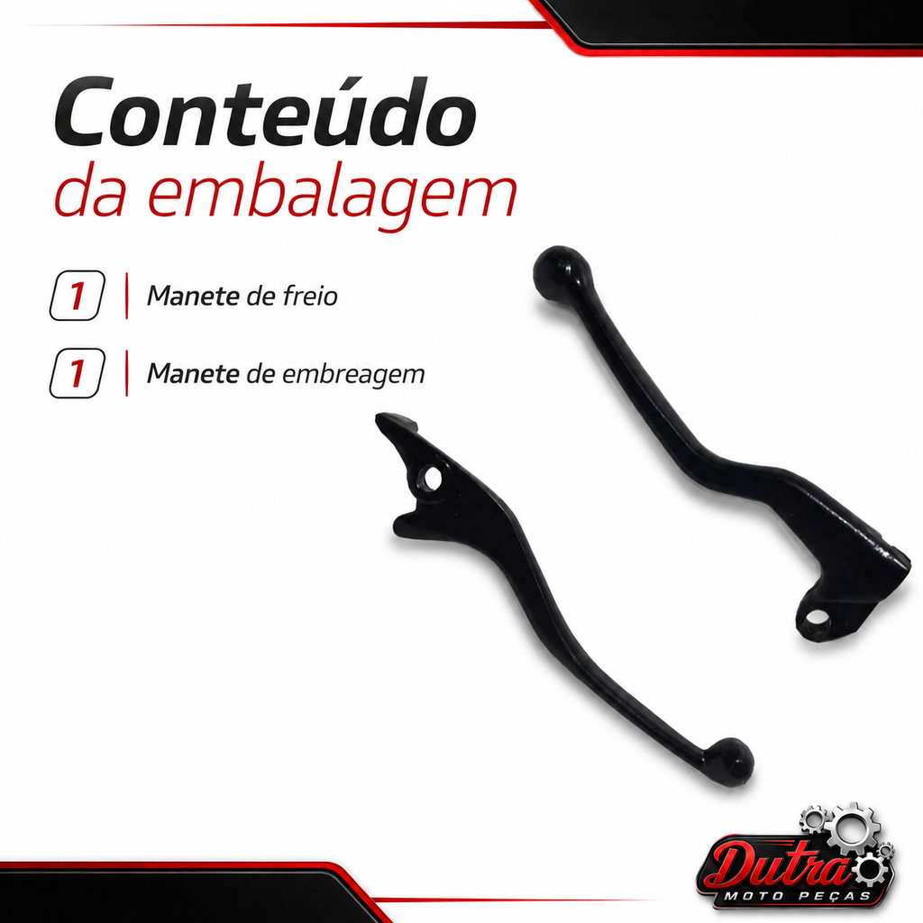 Par Manete Embreagem Freio Disco Yamaha Fazer 250 Preto