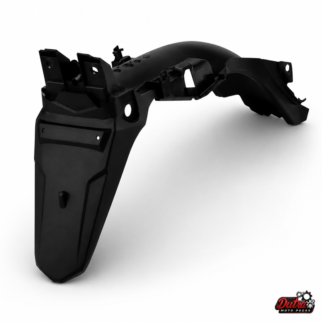 Paralama Traseiro (Suporte De Placa) Fan 125 2009 À 2013 Preto Injetado Modelo Original