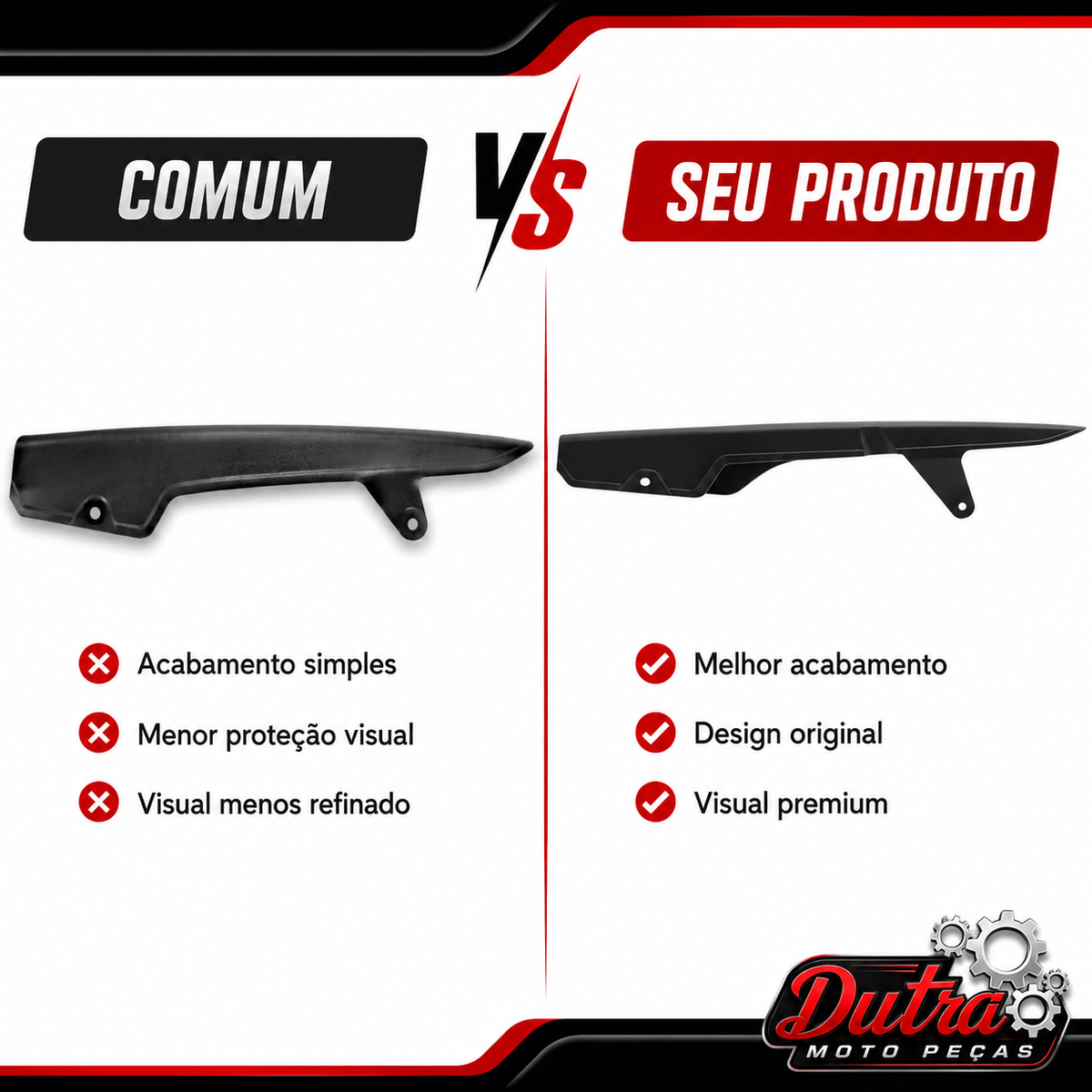 Protetor Capa Porta Corrente Transmissão Honda CG Titan Fan Start 125 150 160