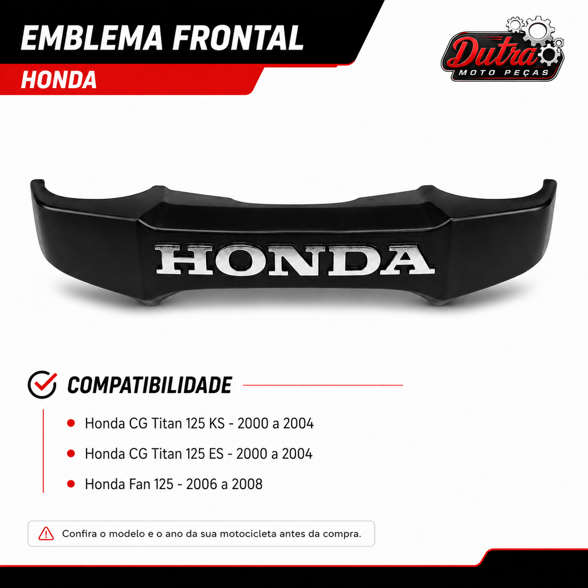 Emblema Honda Fontral Cg Titan 125 2000 2004 Fan 2006 2008