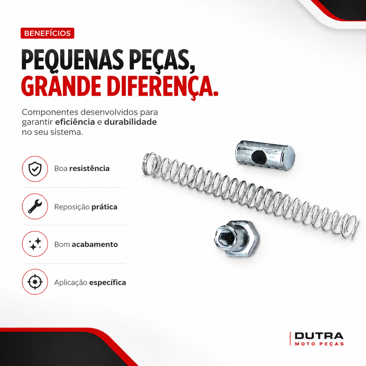 Kit Reparo Varão Vareta Freio Traseiro Honda CG Titan Fan 125 150 Completo