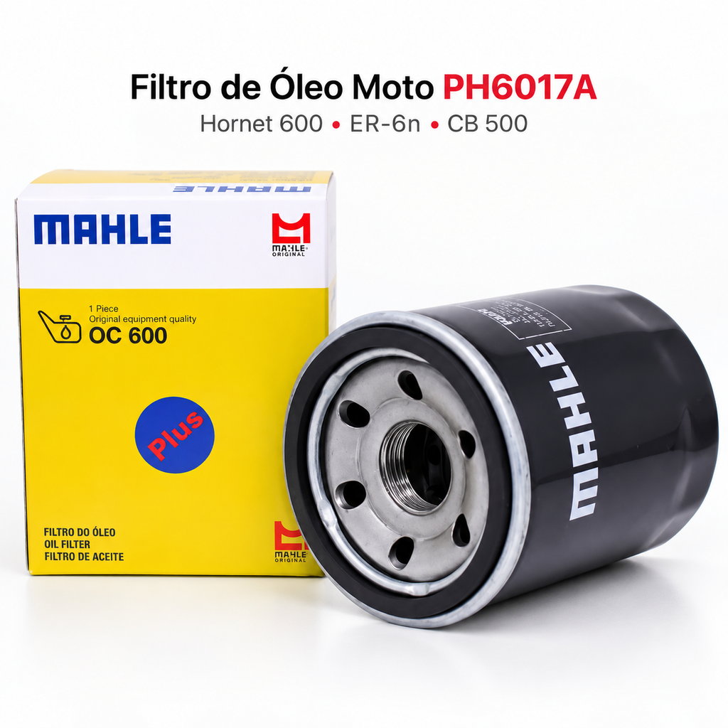 Filtro De Óleo Moto Mahle OC1019 Hornet 600/kawasaki Er6n/cb 500