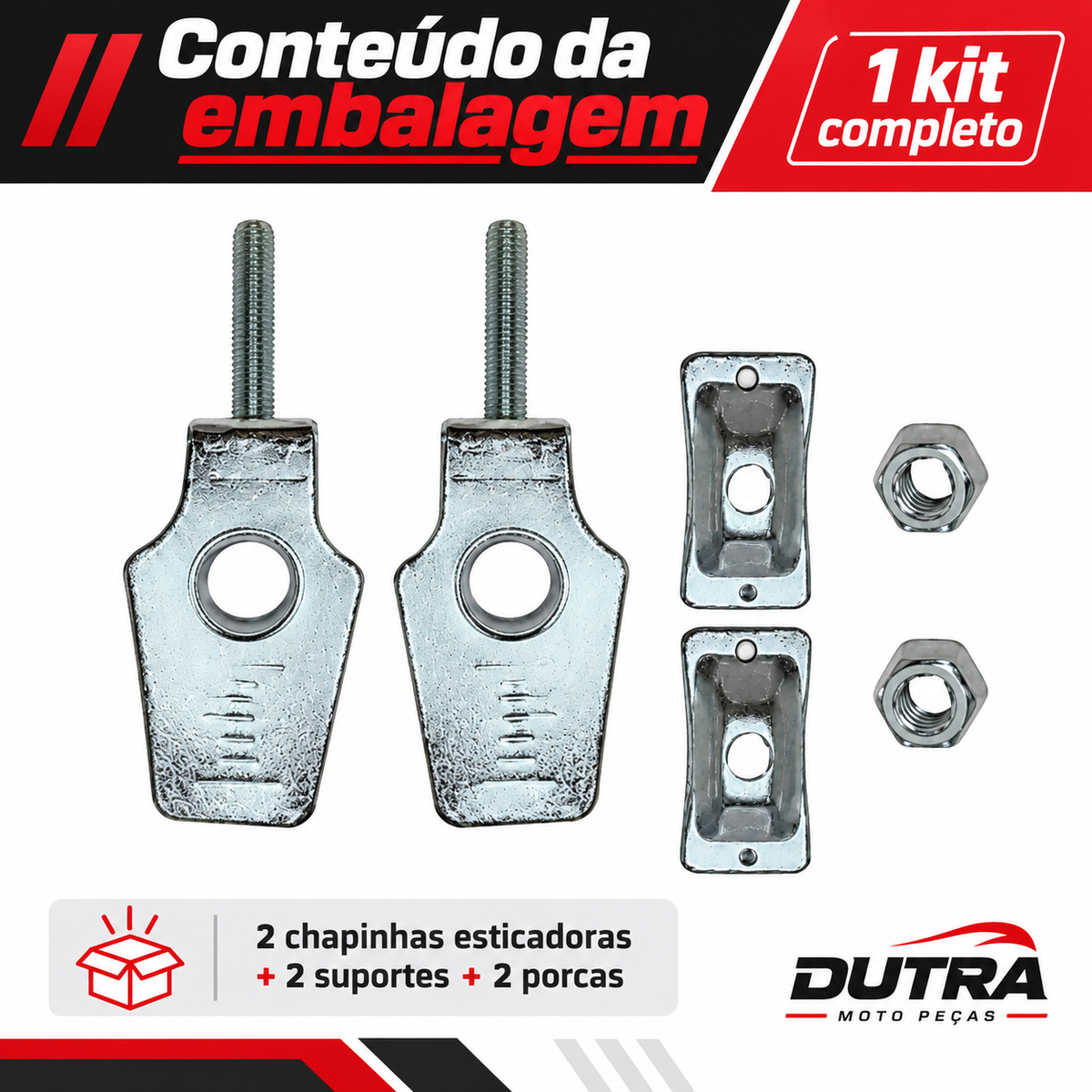 Placa Chapinha Esticador Corrente Honda Bros 125 150 160 XRE