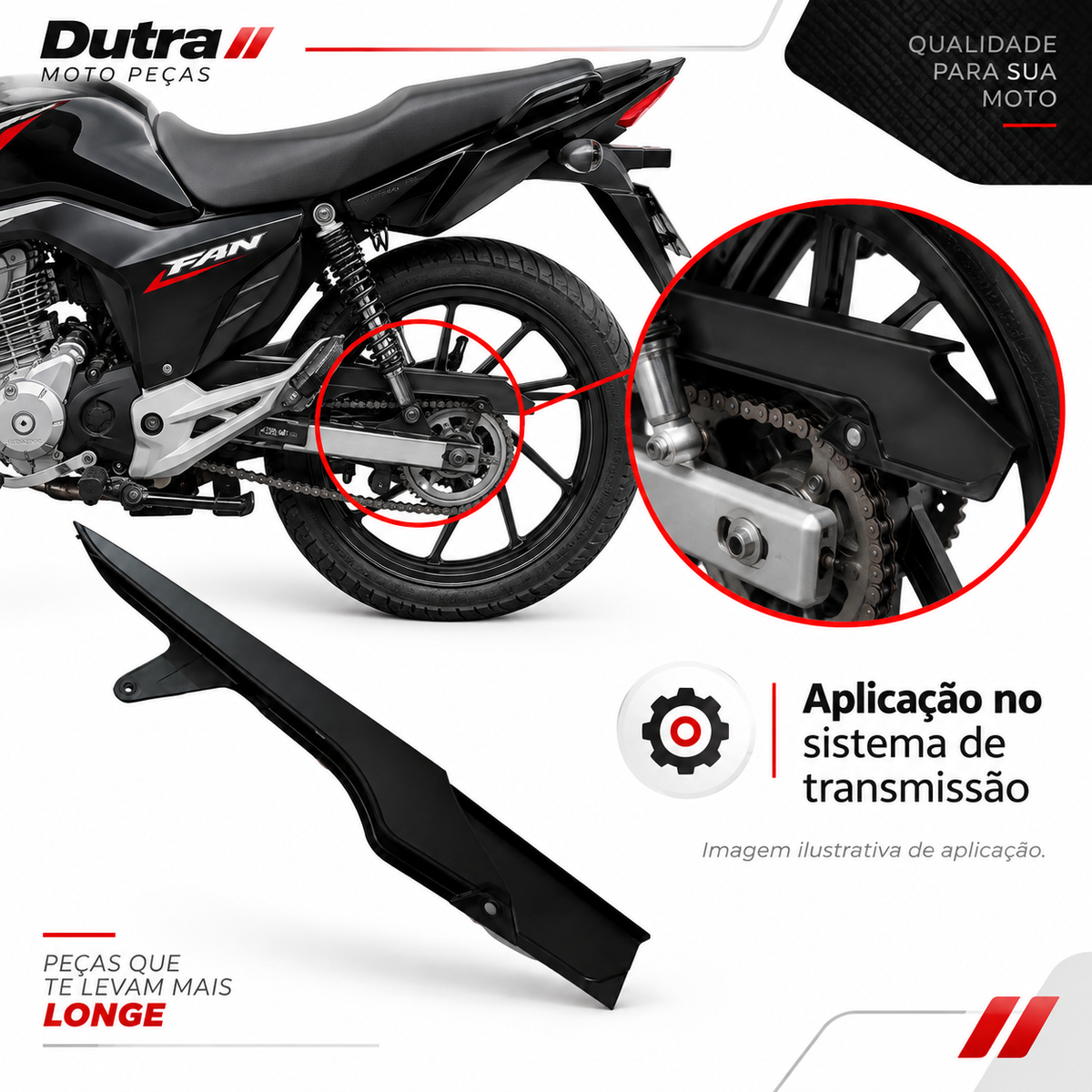 Porta Corrente Fan titan 125 150 160 2014 A 2015 fan 160 2016 2022