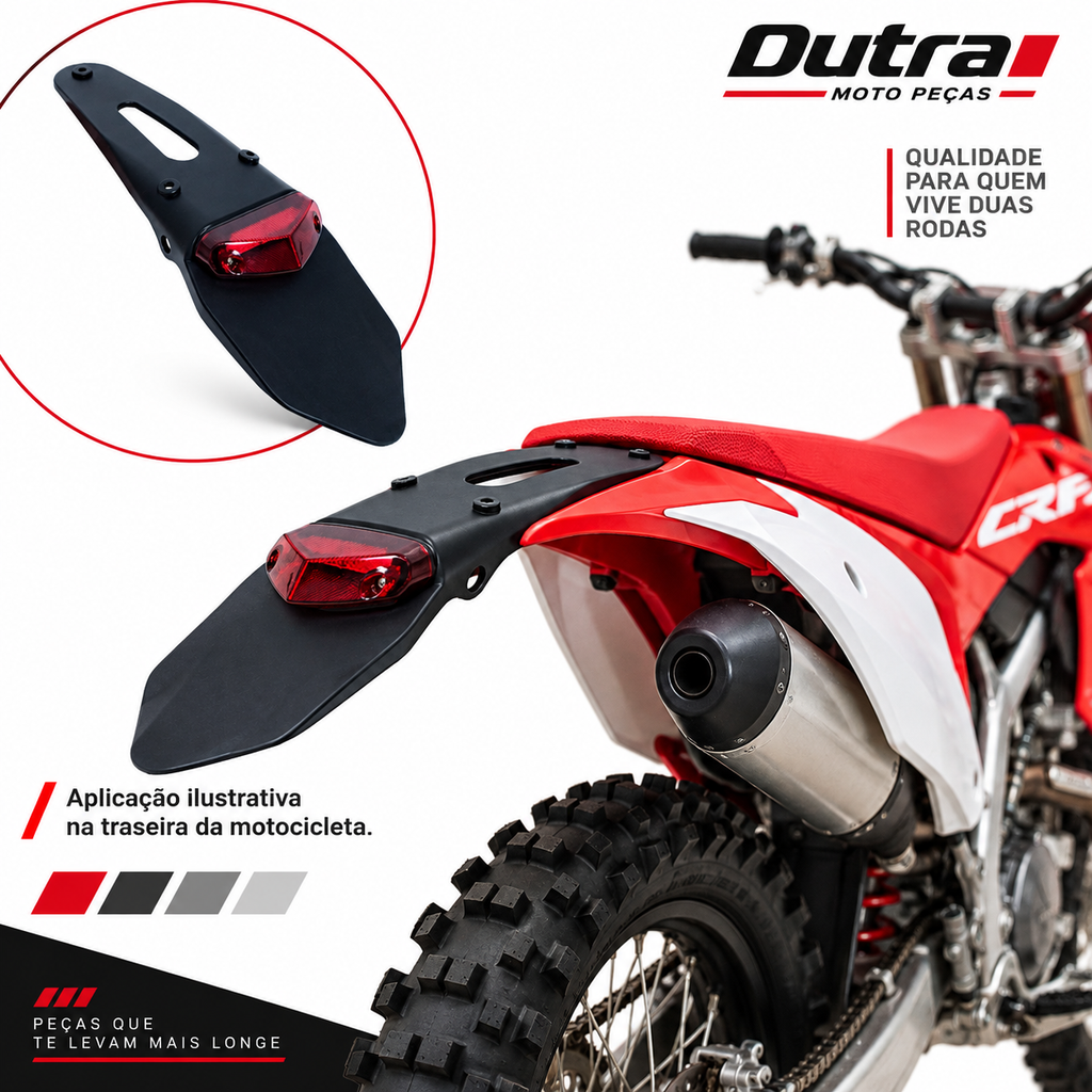 Lanterna Led Motocross Ktm 250 300 / Crf 230 250 Traseira
