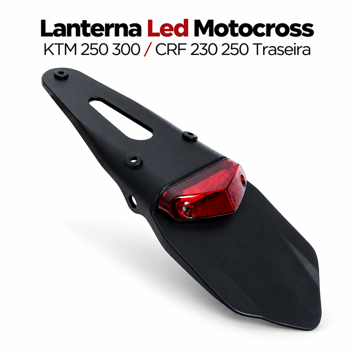 Lanterna Led Motocross Ktm 250 300 / Crf 230 250 Traseira