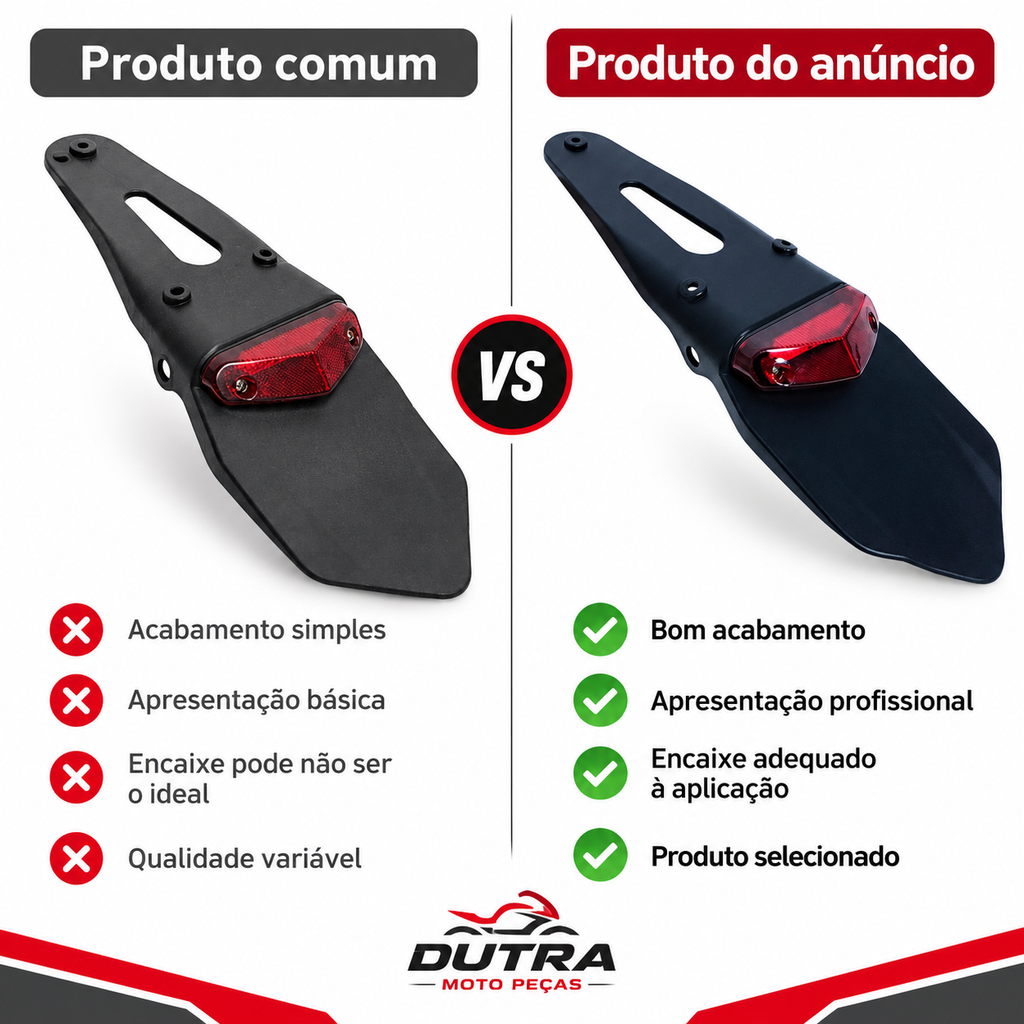 Lanterna Led Motocross Ktm 250 300 / Crf 230 250 Traseira