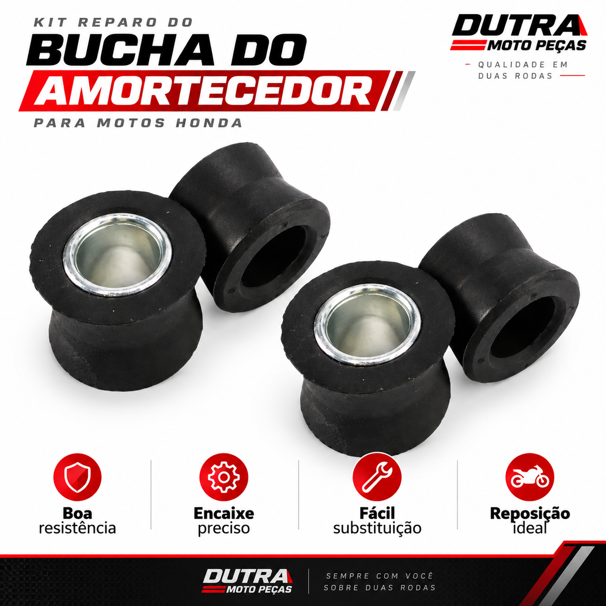 Kit Reparo Bucha amortecedorHonda Titan 125 Ks Es Fan Titan 150