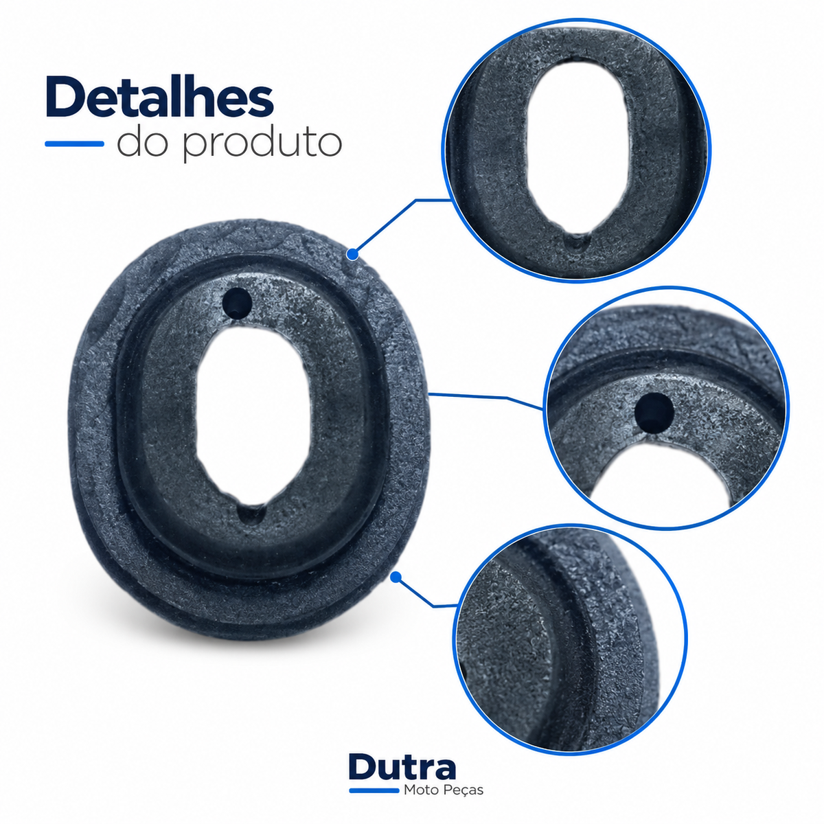 Borracha Tampa Lateral Fazer/titan/falcon/sahara (UNIDADE)