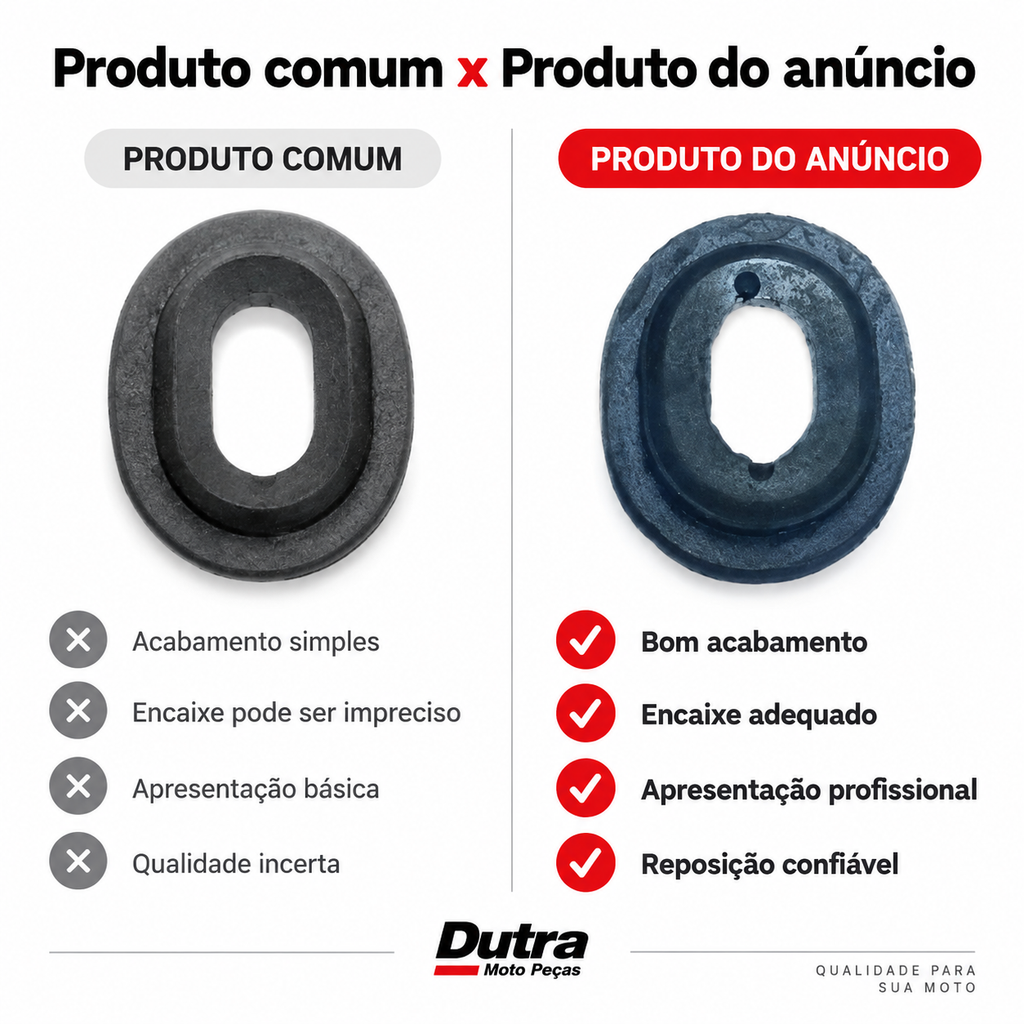 Borracha Tampa Lateral Fazer/titan/falcon/sahara (UNIDADE)