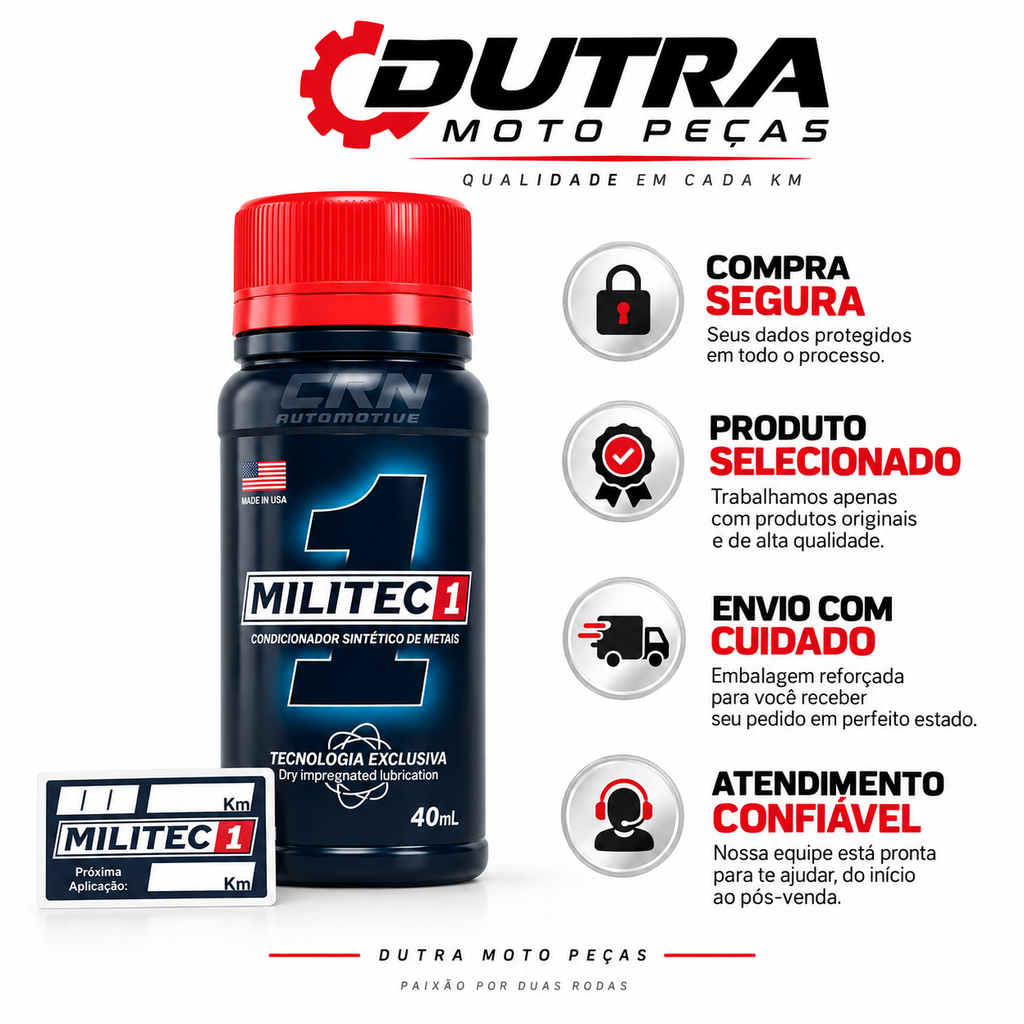 Condicionador De Metais 40ml - Militec 1 ORIGINAL