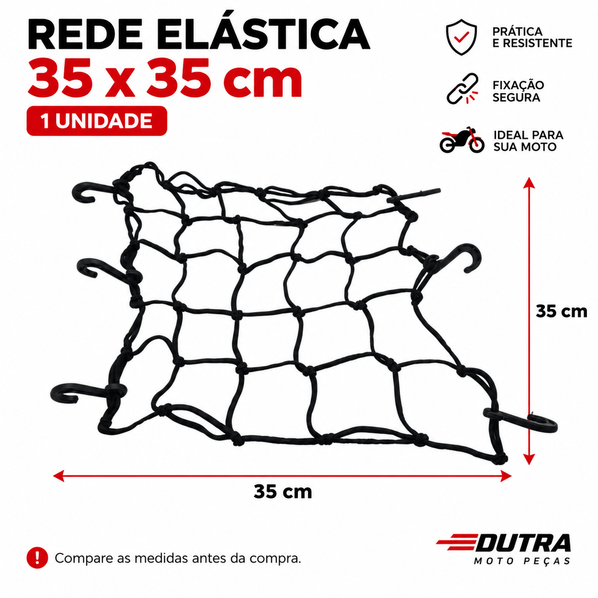 Uma Rede Elastica 35 x 35 cm