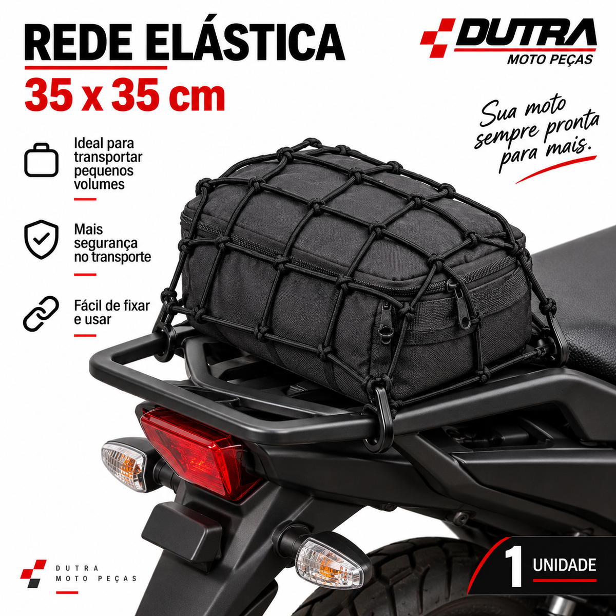 Uma Rede Elastica 35 x 35 cm