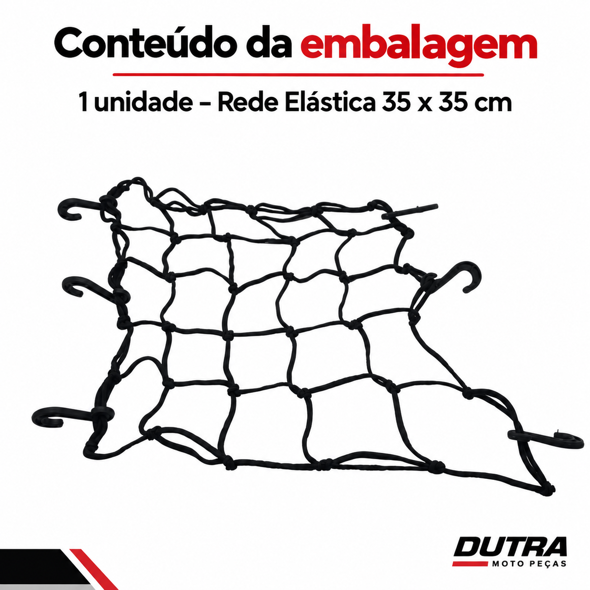Uma Rede Elastica 35 x 35 cm