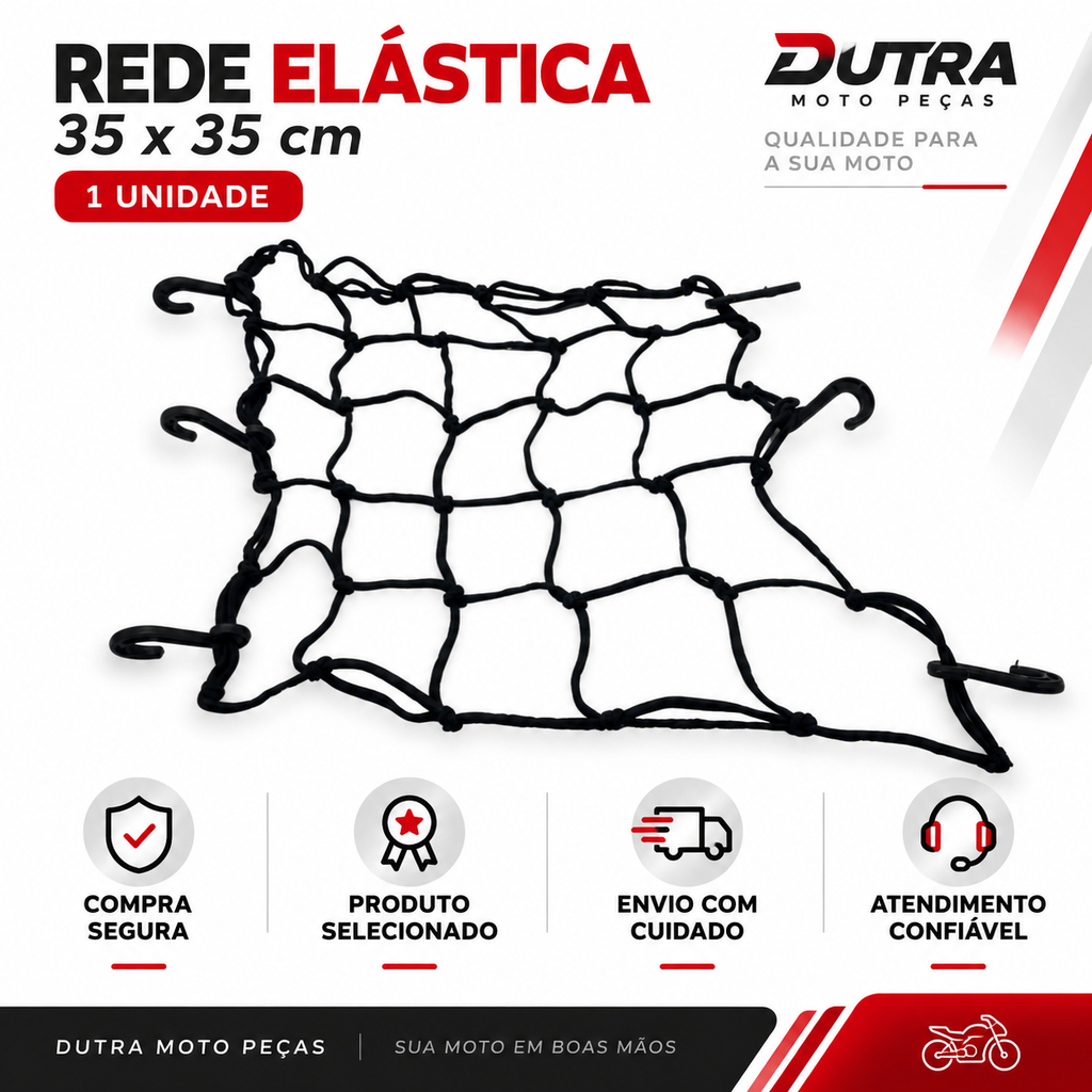 Uma Rede Elastica 35 x 35 cm