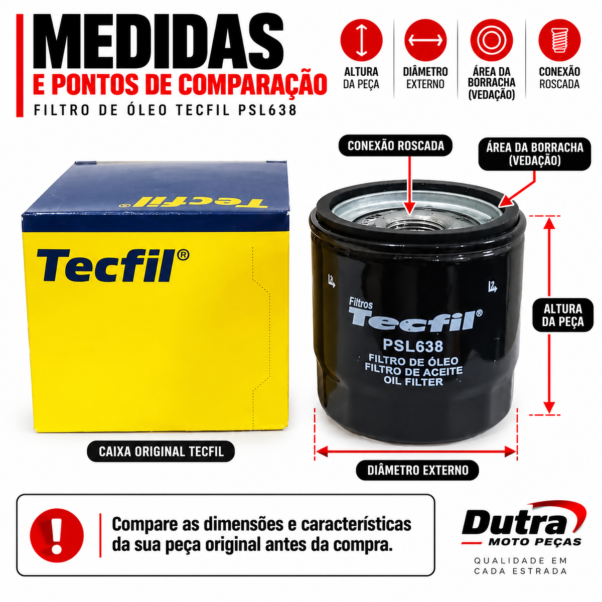 Filtro De Óleo Mahle OC1019 Metal Leve Honda Cb 500f 2019 A 2020