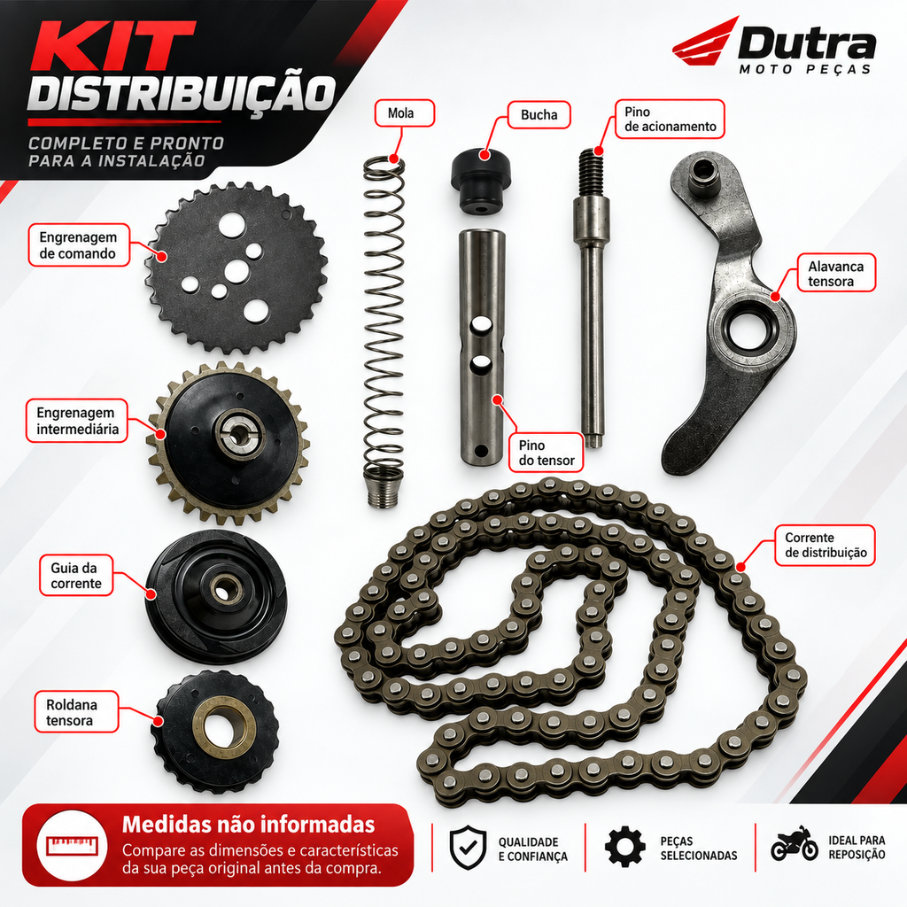 Tensor Corrente Comando 10 PEÇA MOBY/ SKY 50/ XY / TRAXX/ STAR / SHINERAY/ PHOENUIX / JET 50