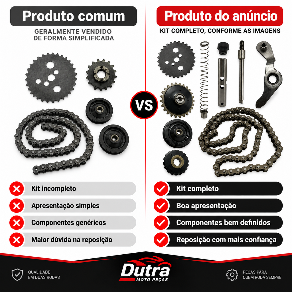 Tensor Corrente Comando 10 PEÇA MOBY/ SKY 50/ XY / TRAXX/ STAR / SHINERAY/ PHOENUIX / JET 50