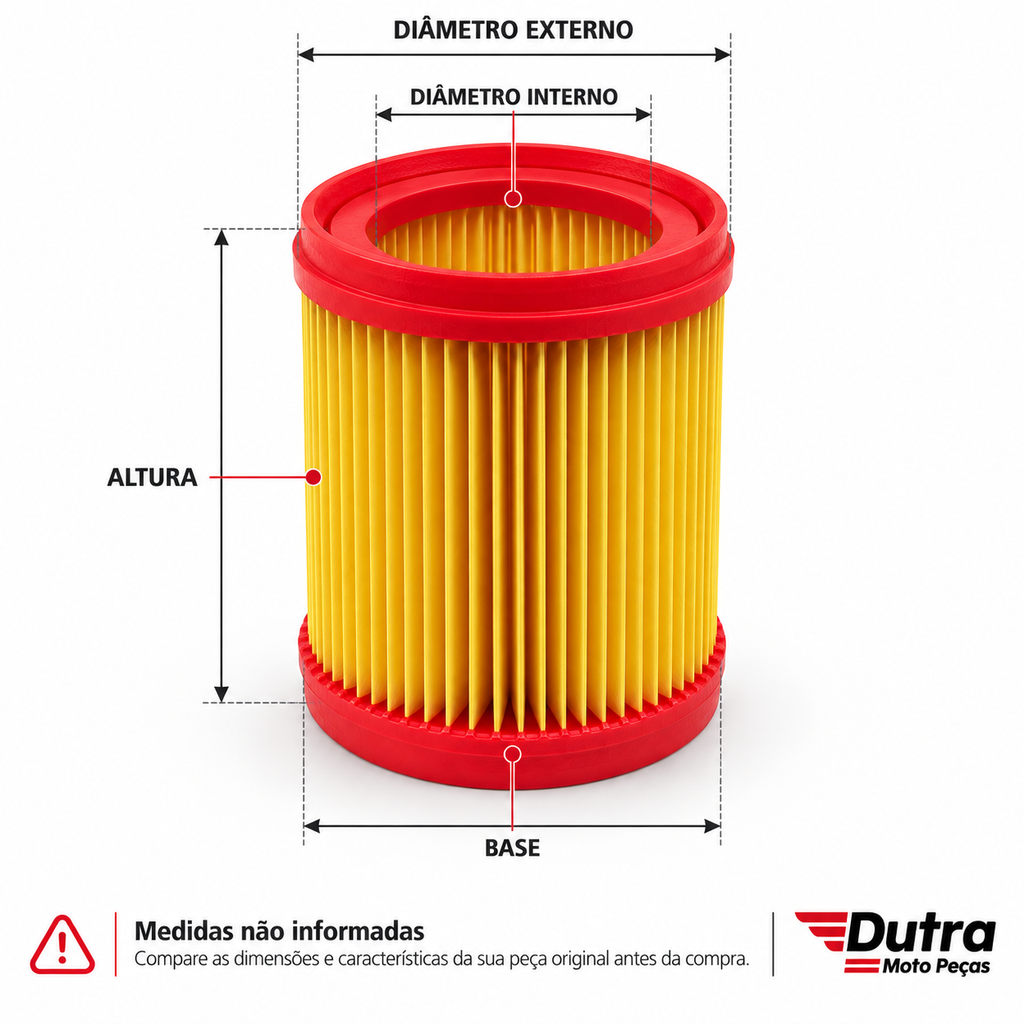 Filtro de ar Titan Cg 150 Honda 2004 Até 2008 Modelo Original Filtran 1016 - i 54
