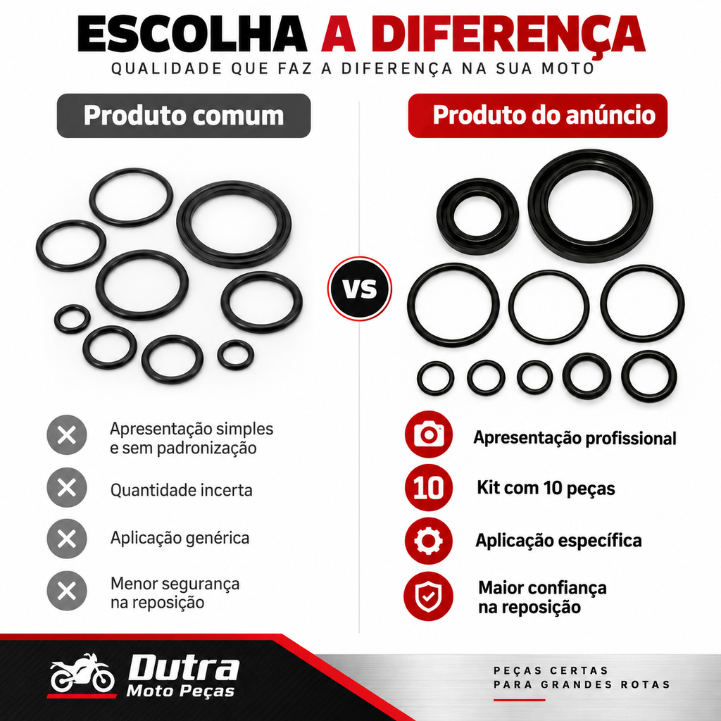 Anel Kit Vedacao Mesa Magneto Com Retentor Biz100 Es