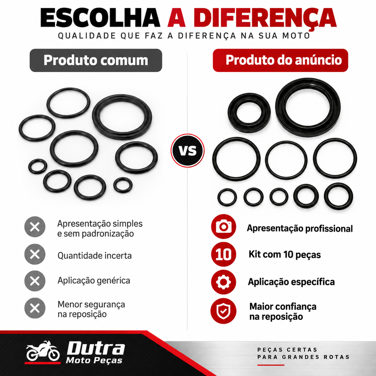 Anel Kit Vedacao Mesa Magneto Com Retentor Biz100 Es