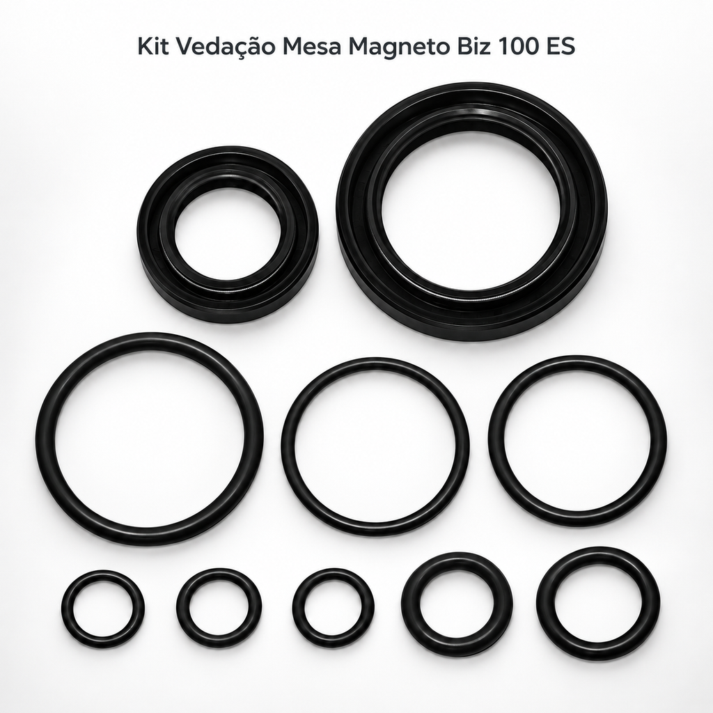 Anel Kit Vedacao Mesa Magneto Com Retentor Biz100 Es