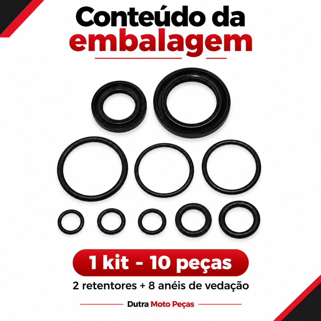 Anel Kit Vedacao Mesa Magneto Com Retentor Biz100 Es