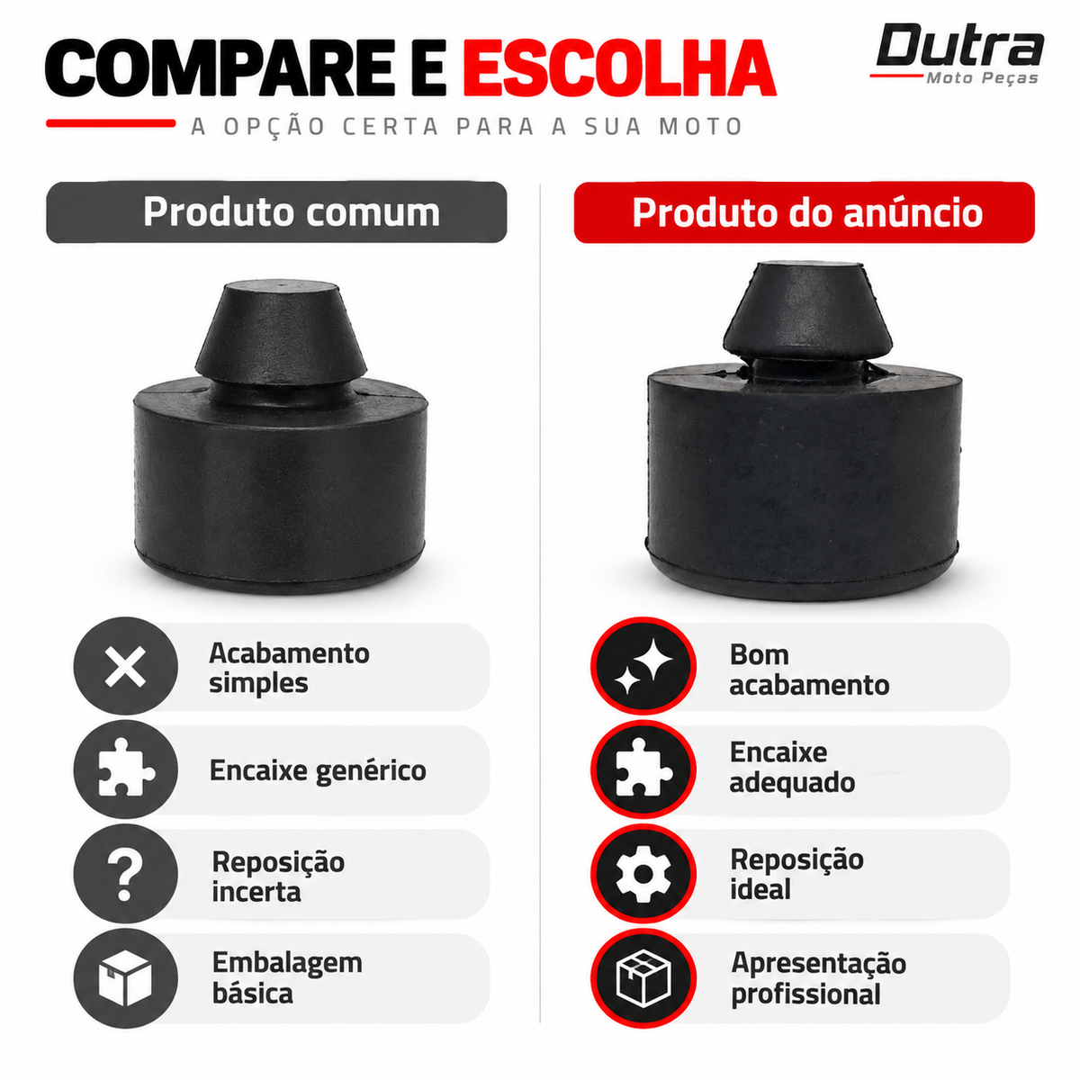 Borracha cavalete central Factor 125i e 150 anos 16a 25  Fazer 150 batente do descanso Acessorios