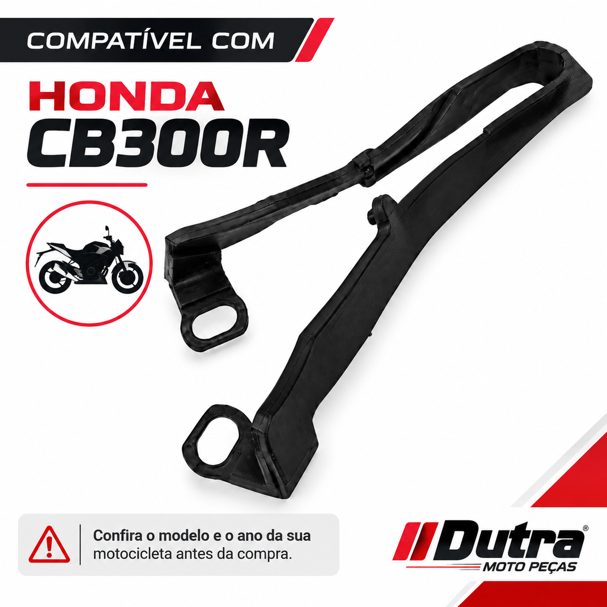 Borracha Guia Corrente Transmissão Saboneteira Cb300R