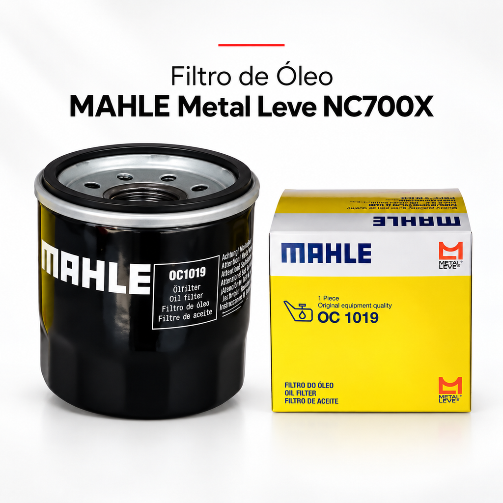 Filtro De Óleo Mahle OC1019 Metal Leve NC700X Todas