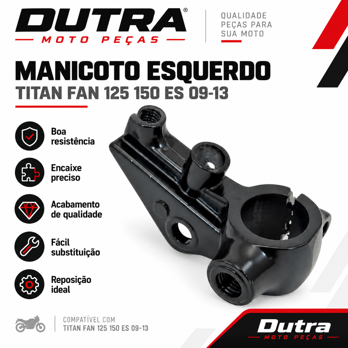 Manicoto Esquerdo Titan Fan 125 150 Es 09-13