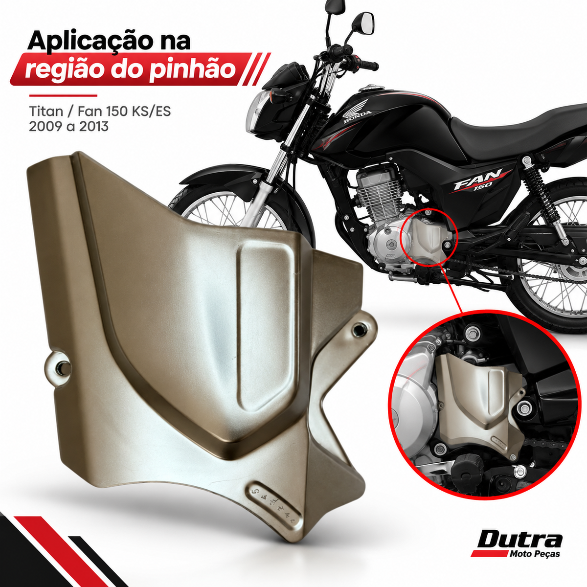Tampa Pinhão Titan/ Fan 150 Ks/Es 2009 a 2013